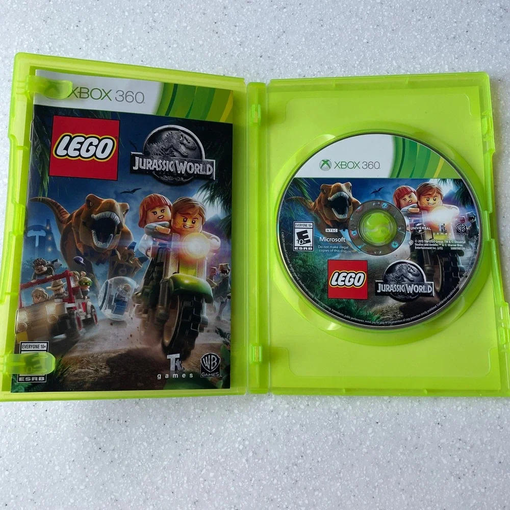 LEGO Jurassic World Xbox 360 Game Disc Manual Case Complete CIB